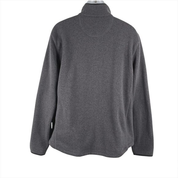 L.L. Bean Fleece Jacket Slightly Fitted Gray Full Zip Polyester Men's XL - Picture 5 of 6
